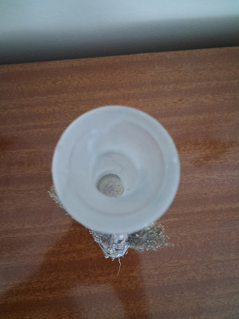 Antika Buzlu cam dekoratif Kase + 2 adet Şamdan Mumluk /Bostanlı-İZMİR - 9