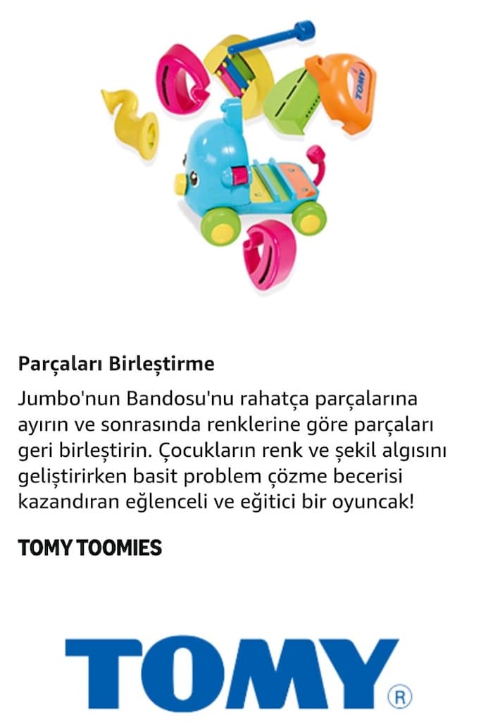 tomy bando müzik aletleri fil oyuncak - 14