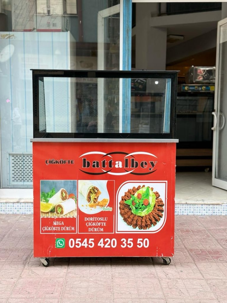 çiğ köfte dolabı çiğ köfte tezgahı çiğ köfte meze dolabı - 9