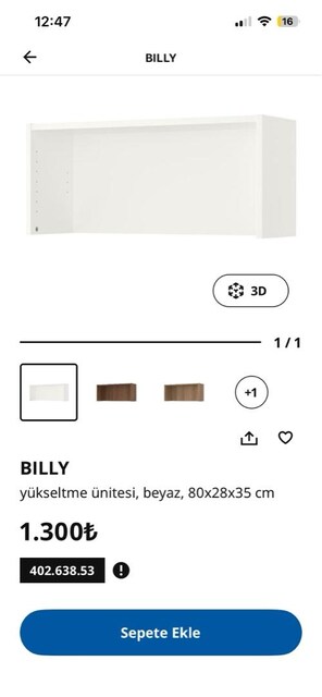 ikea billy yüksetlme ünitesi
