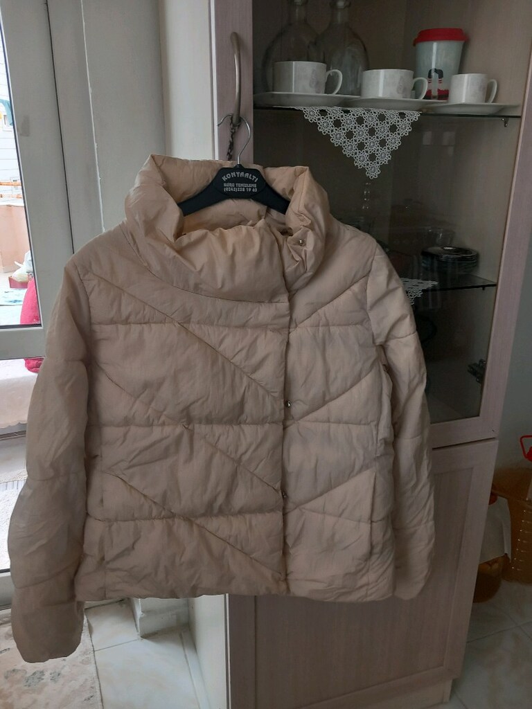 pembe renkli kadın mont - 2