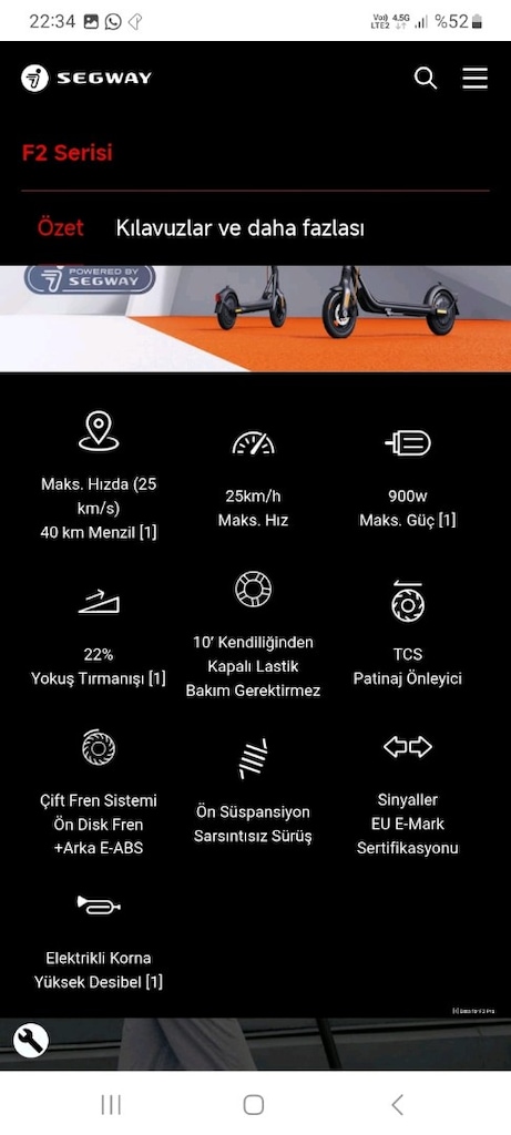 Segway Ninebot F2 Kickscoother - 13