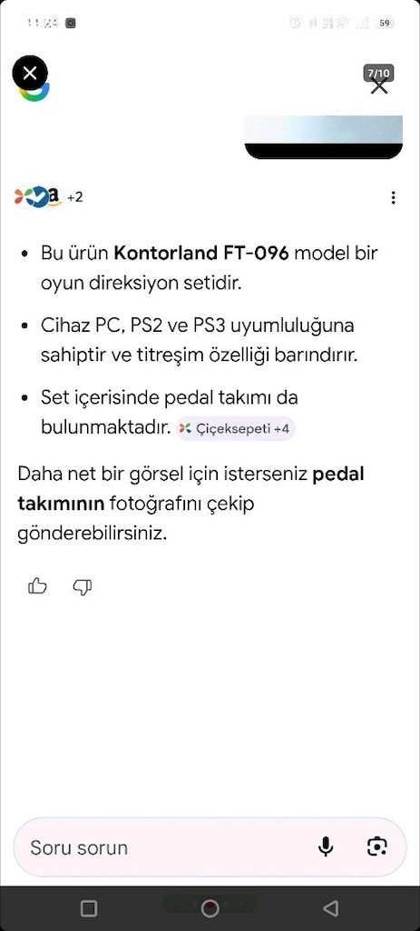 KONTORLAND FT-086 MODEL OYUN DİREKSİYON OYUN SETİ - 7
