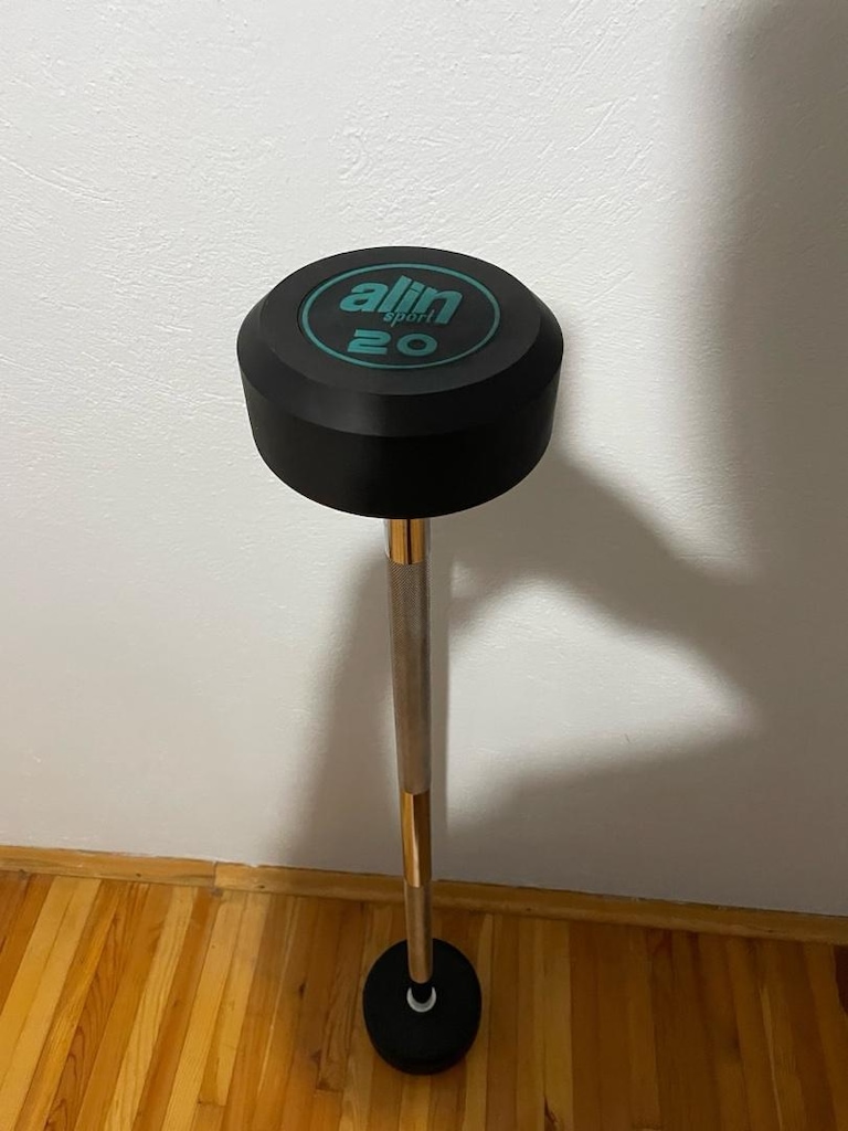 Profesyonel Kauçuk Z Barbell, Düz Barbell - 5