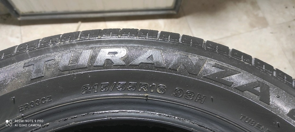 215/55/16 YAZLIK BRİDGESTONE MARKA 2 ADET FİYATI TOPLAM 1550 tl - 5
