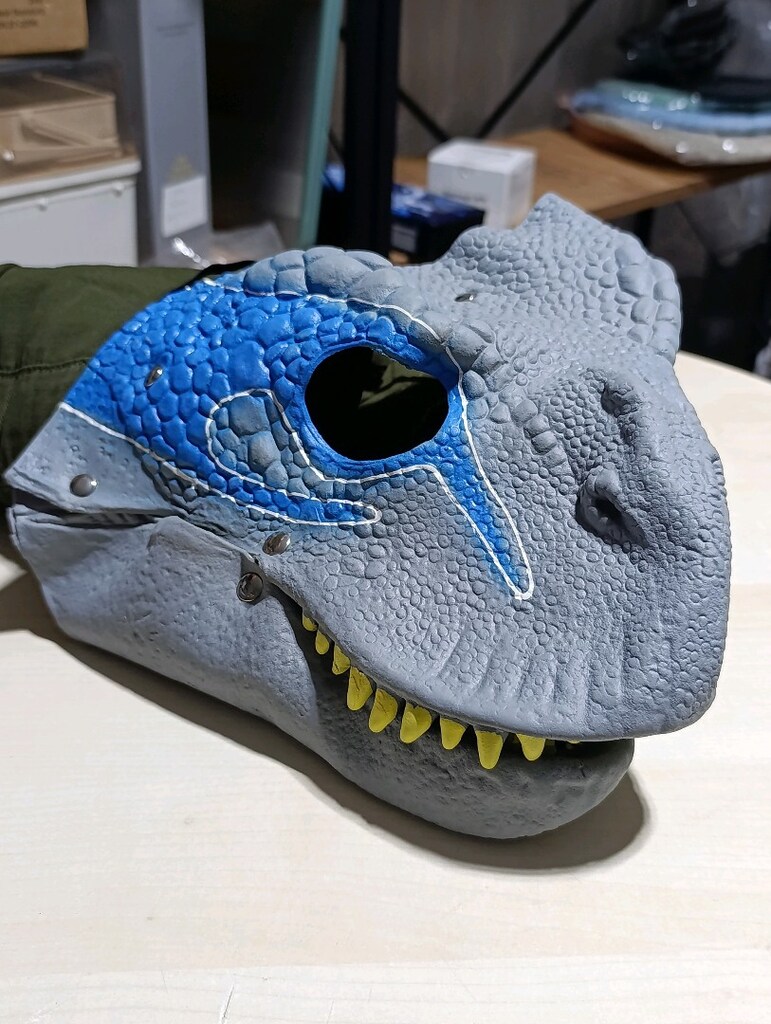 Sıfır Hareketli Çene Mekanizmalı Dinozor Maskesi - 4