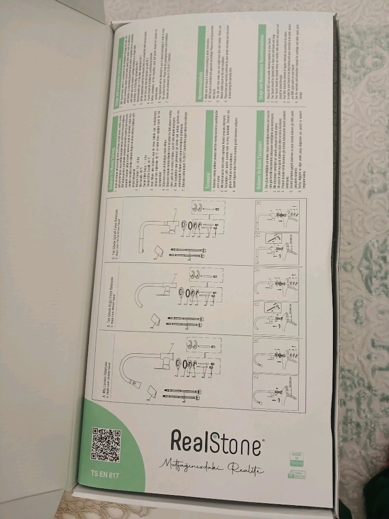 Mutfak bataryası.sıfır.real stone marka