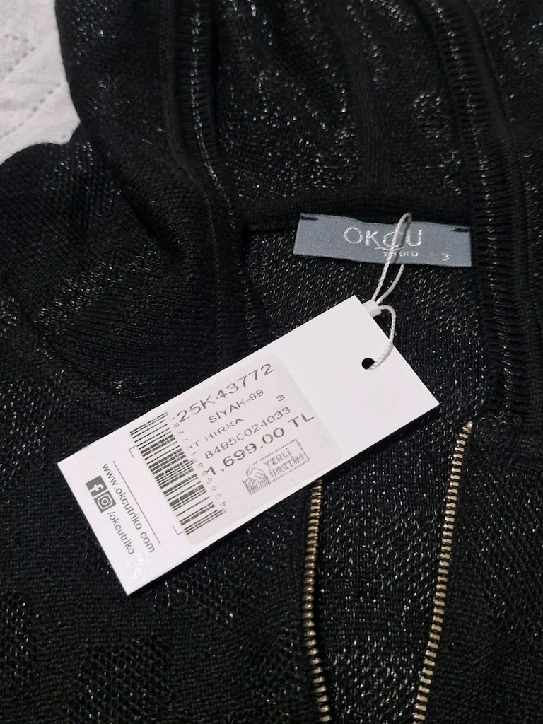 Siyah Kapüşonlu Sweatshirt tarzında hırka - 5