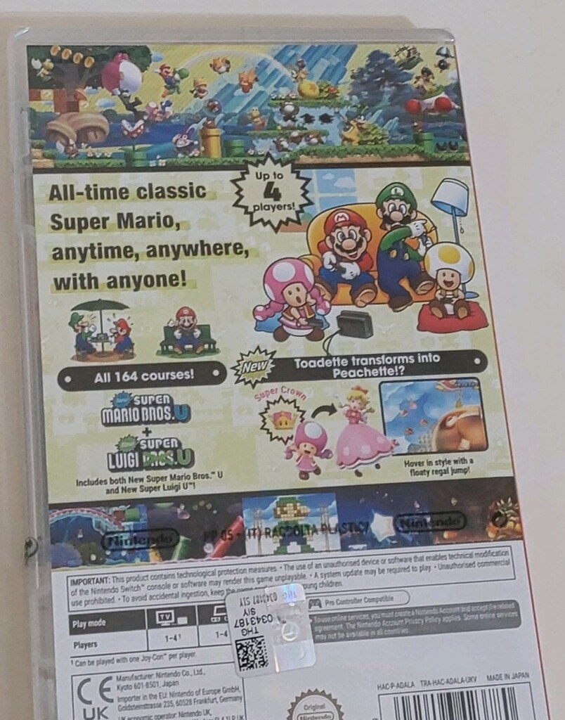 Kapalı Kutu PEGİ Lütfen açklmy okyn Nintendo Switch Mario Bros oyun - 3