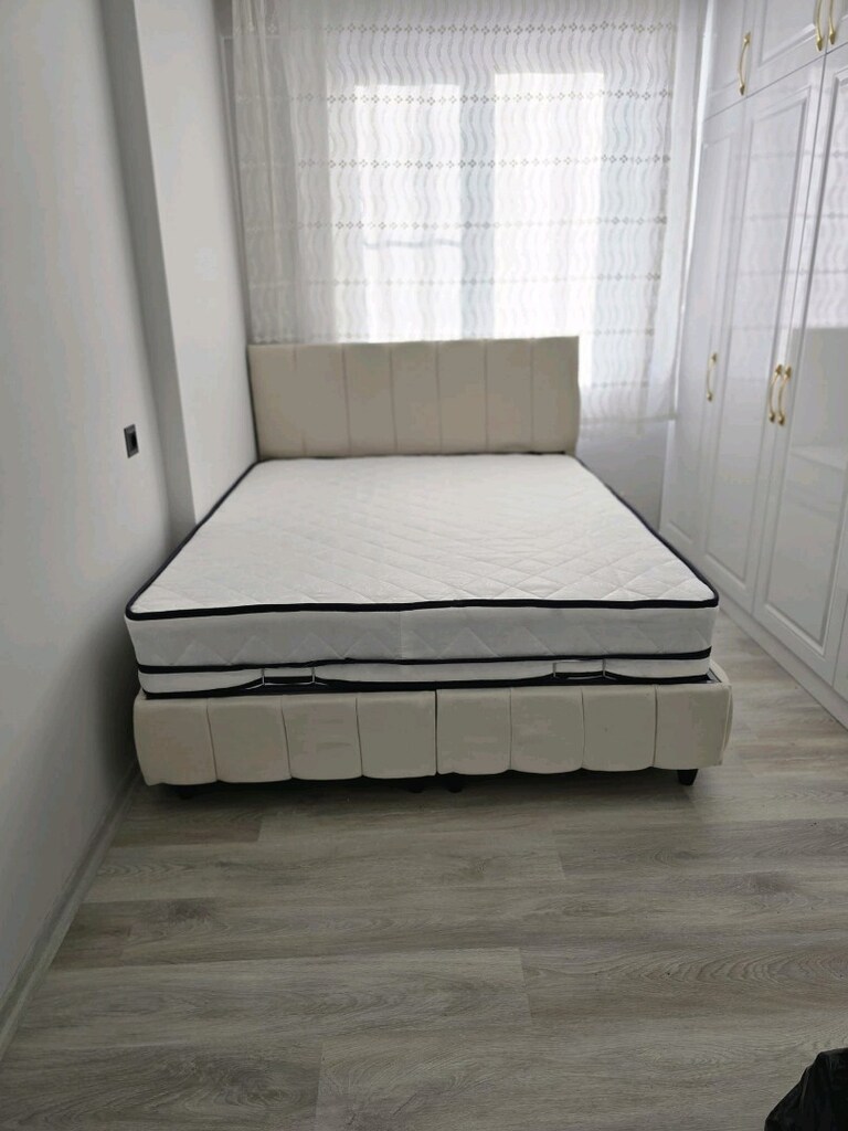160/200 cm'lik baza Başlık yatak takım sandıklı baza - 2