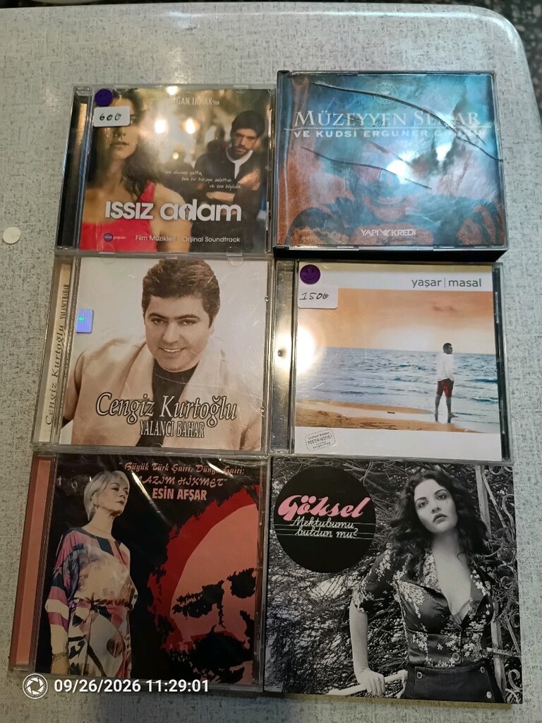 DİP FİYAT, STOK ERİTME. yerli CD lot hepsi 3000 TL