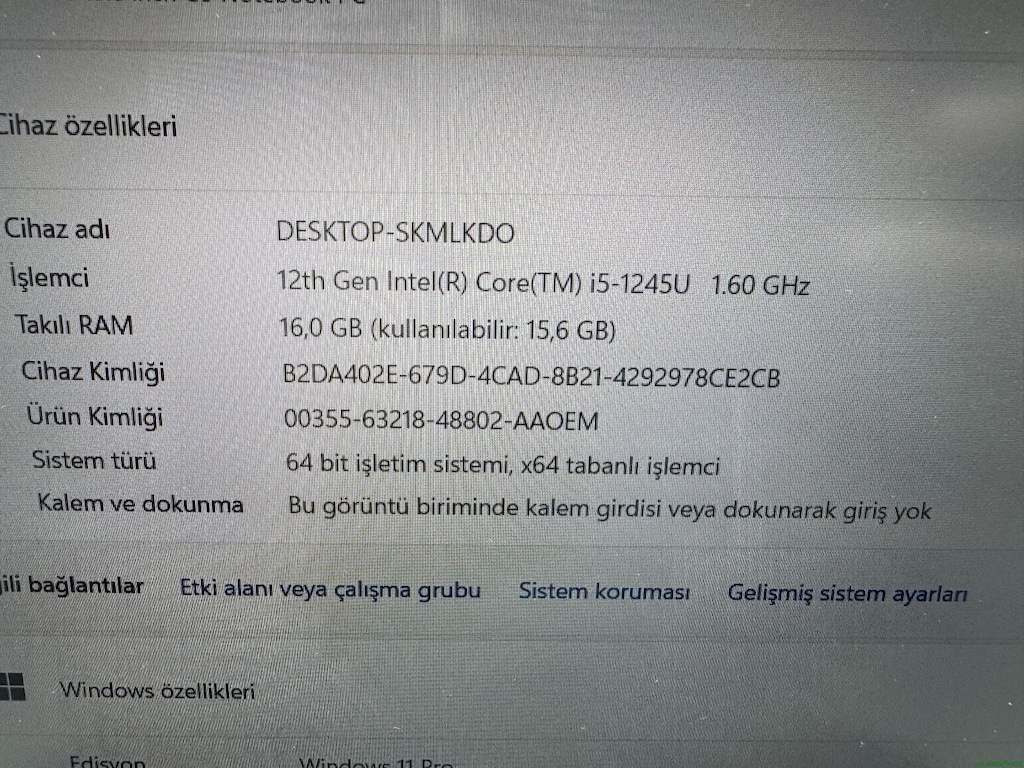 HP ELİTBOOK İ5 12. NESİL 16 GB RAM 256 NVME - 5