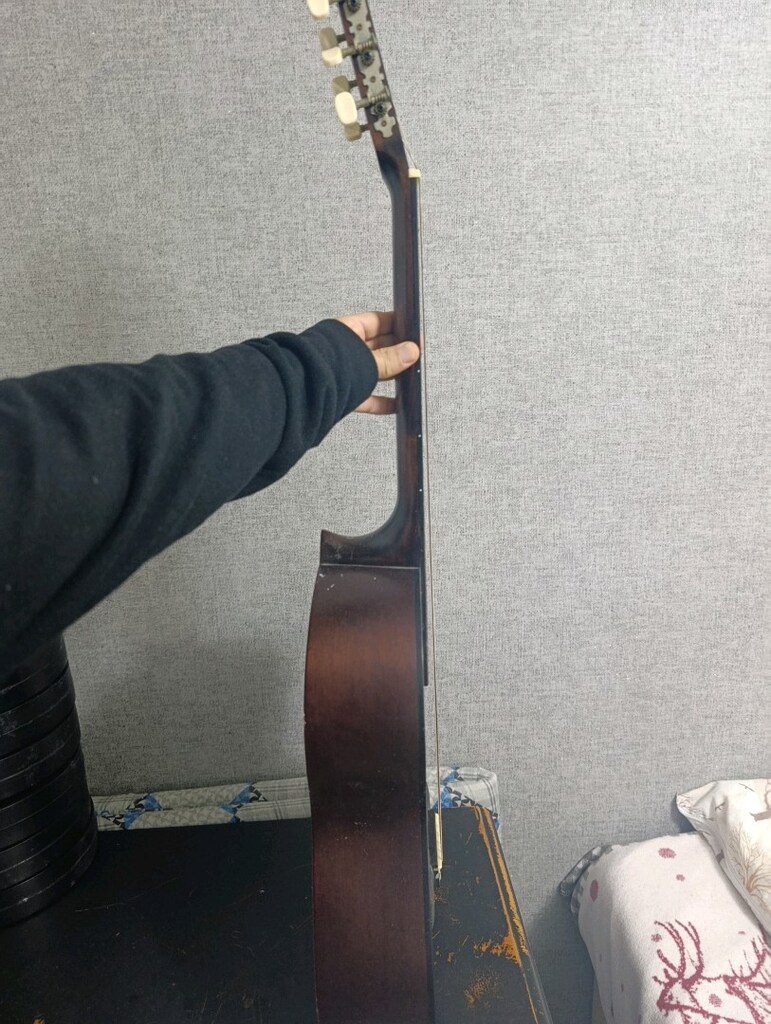 gitar laptop takaslı gitar Valencia gün batımı temiz sağlam çanta var - 4