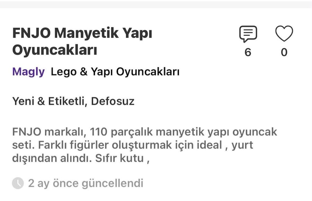 Manyetik Yapı Oyuncak FNJO - 4