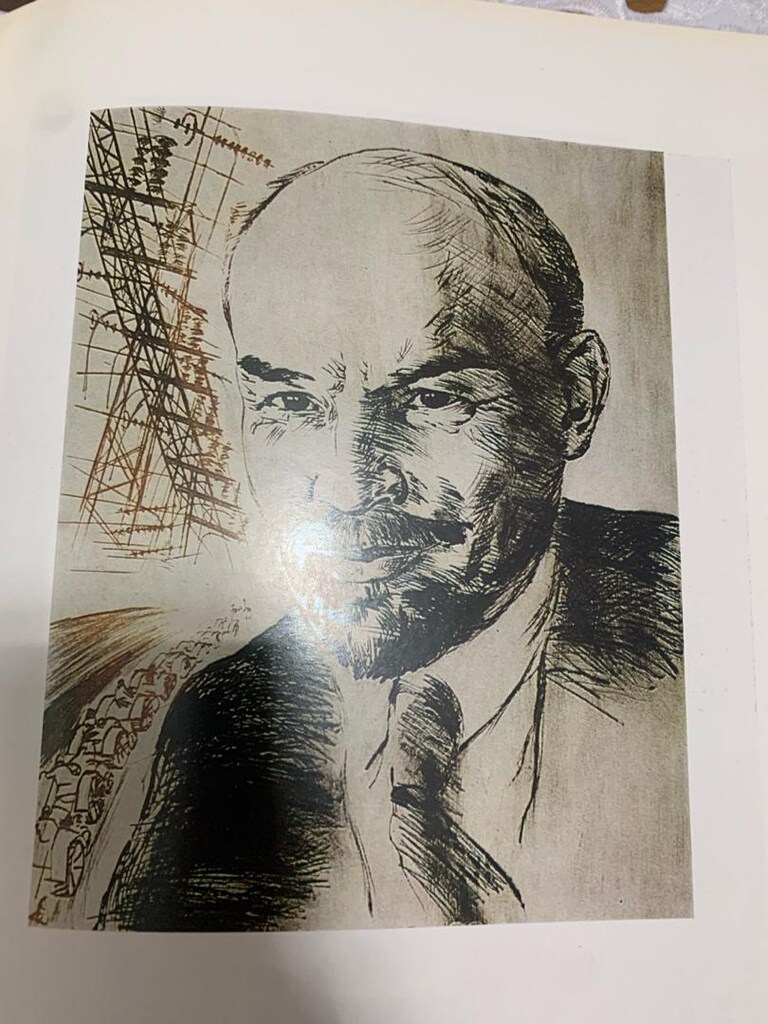 Nadir Sovyet Dönemi Sanat Albümü - Vladimir İlyiç Lenin (Resim, Heykel - 5