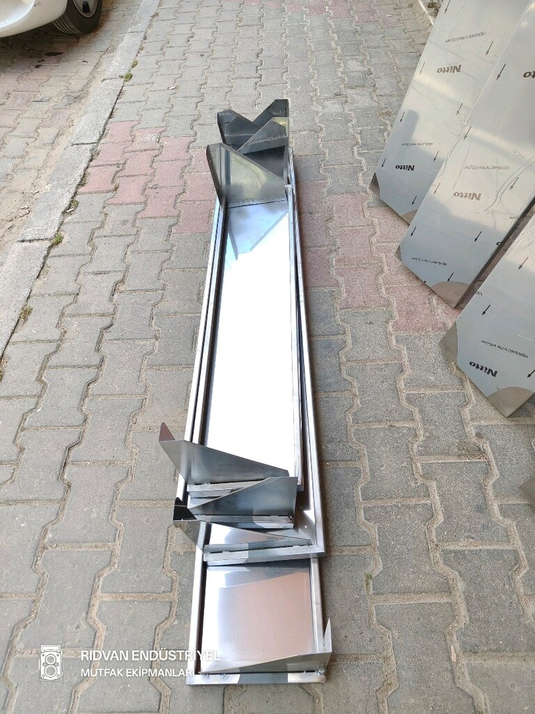tek katlı duvar rafı krom duvar raf endüstriyel hazır mutfak duvar raf - 6