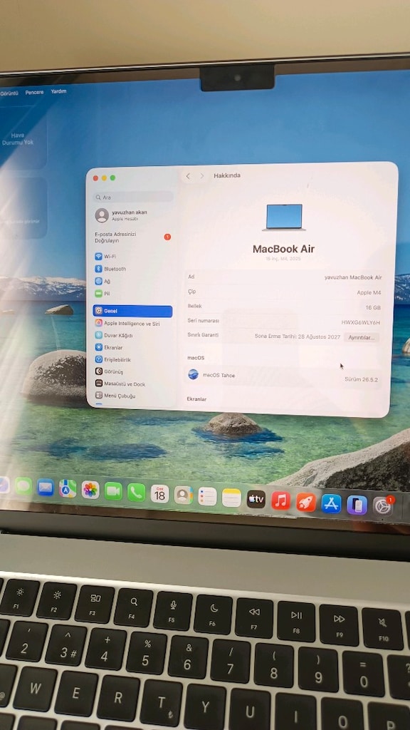 MacBook Air M4 16 GB 256 GB SSD 15.3" MW1L3TU/A Gece Yarısı - 3