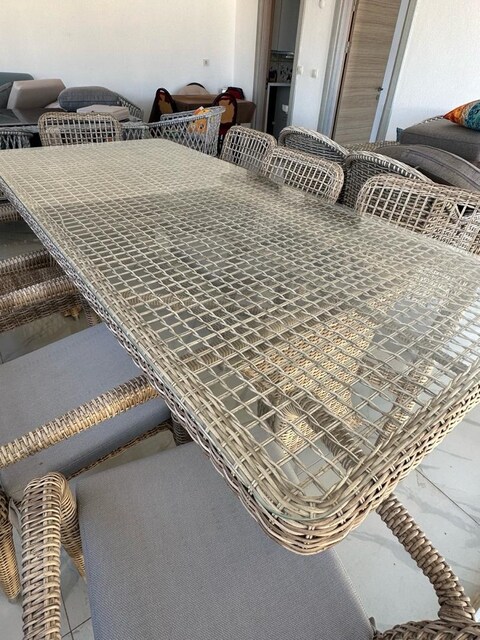 Rattan masa takımı