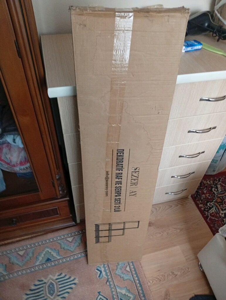 dekoratif 3'lü raf ve sehpa seti - 3
