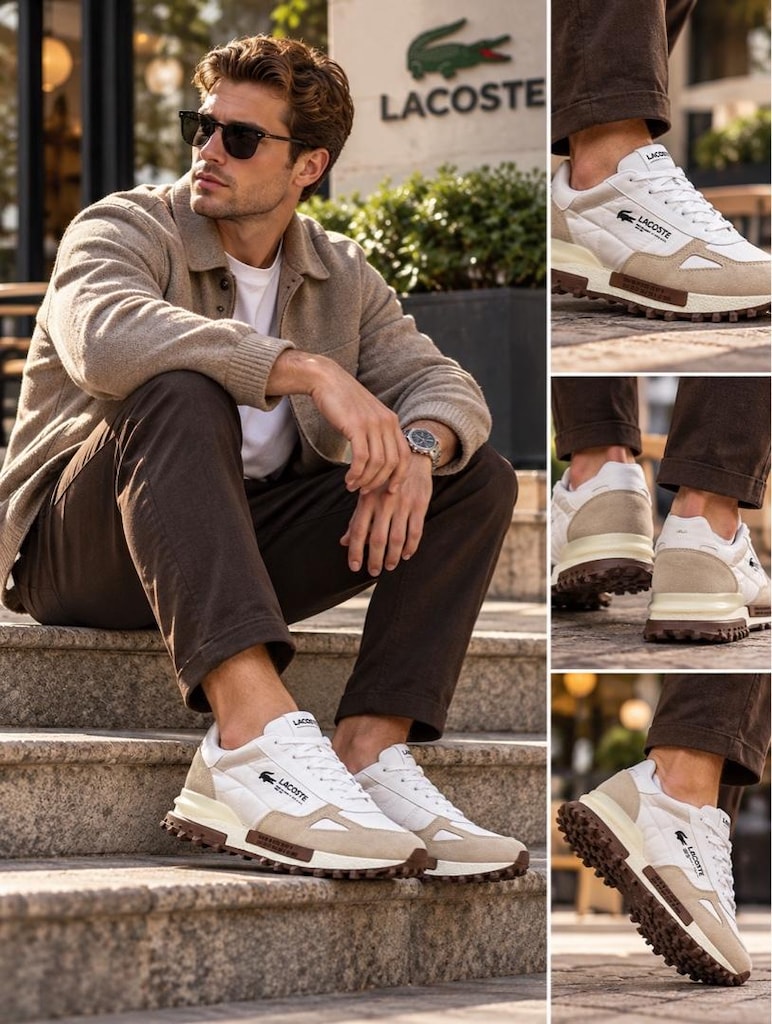 ‼ LACOSTE ELITE ACTIVE PREMIUM | BROWN CREAM - 3