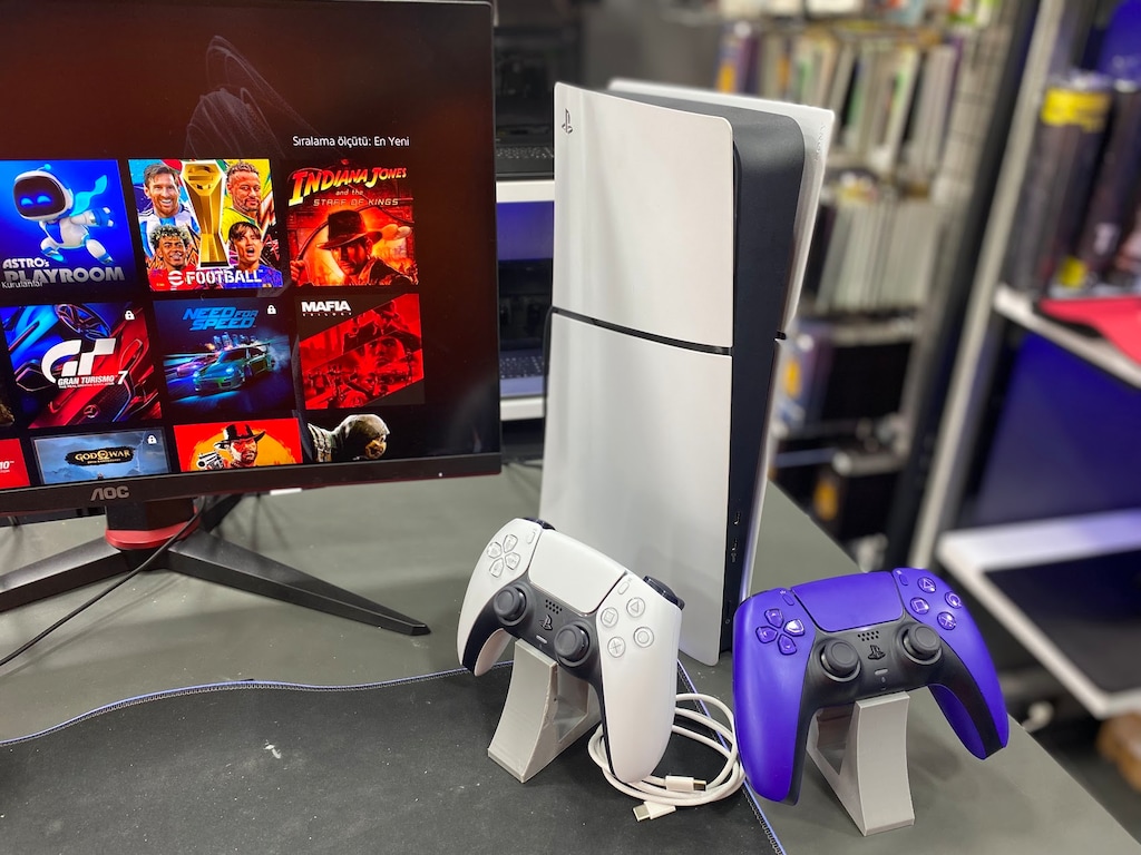 Sony PS5 Slim Digital 825 GB SSD 2 kol 1 yıl mağaza garantili - 6