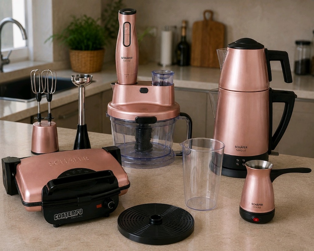 Sıfır Schafer Elektro Mega Set Rose Gold Kutulu Garantili - 7