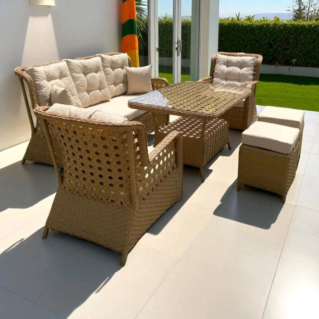 bahçe balkon mobilyasi, rattan koltuk takımı - 6