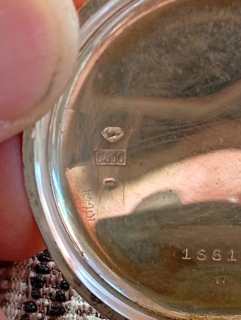 800 Ayar Gümüş özel el yapımı cep saat - 4