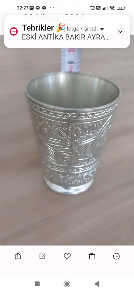 ESKİ ANTİKA BARDAK. - 4