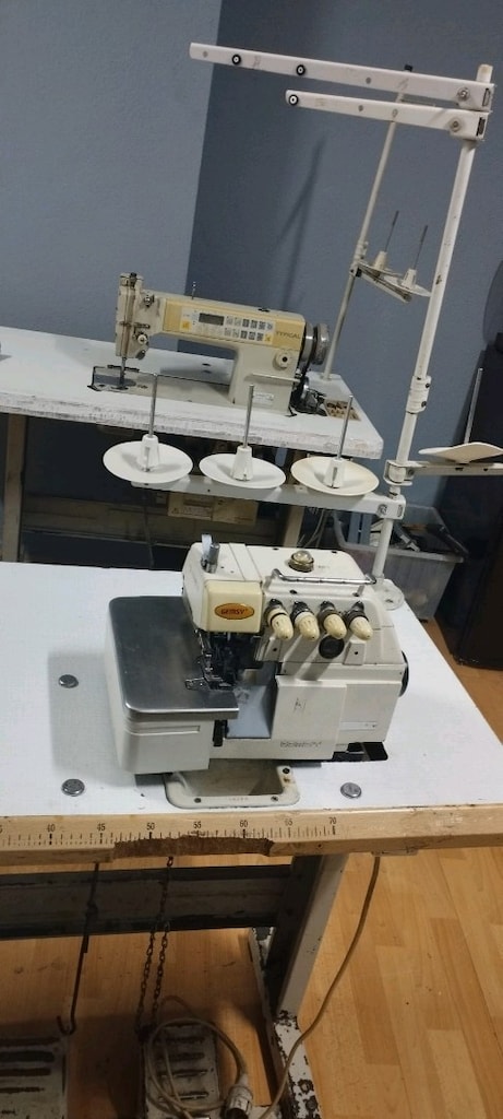 4 iplik Alman malı overlok ve dikiş makinesi - 4