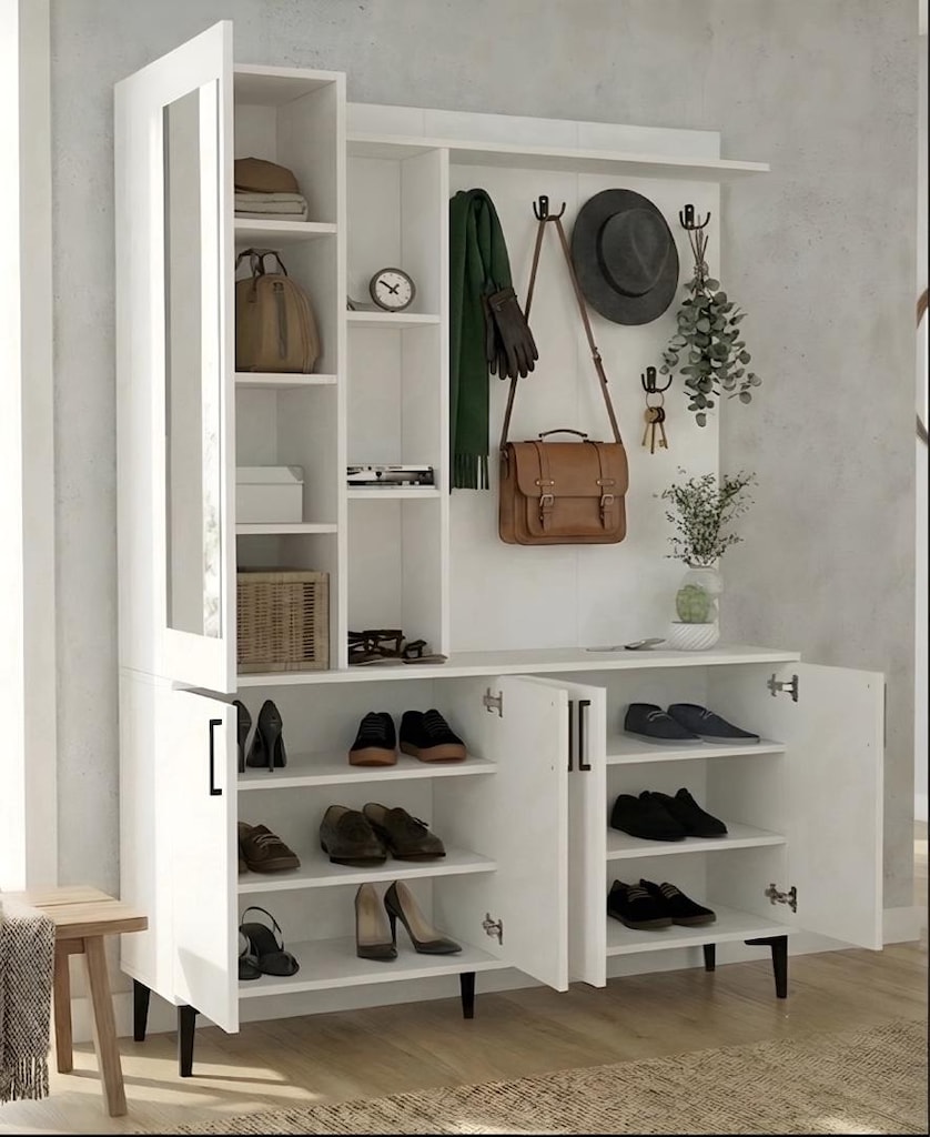 Portmanto Ayakkabılık Mdf Dolap Vestiyer - 2