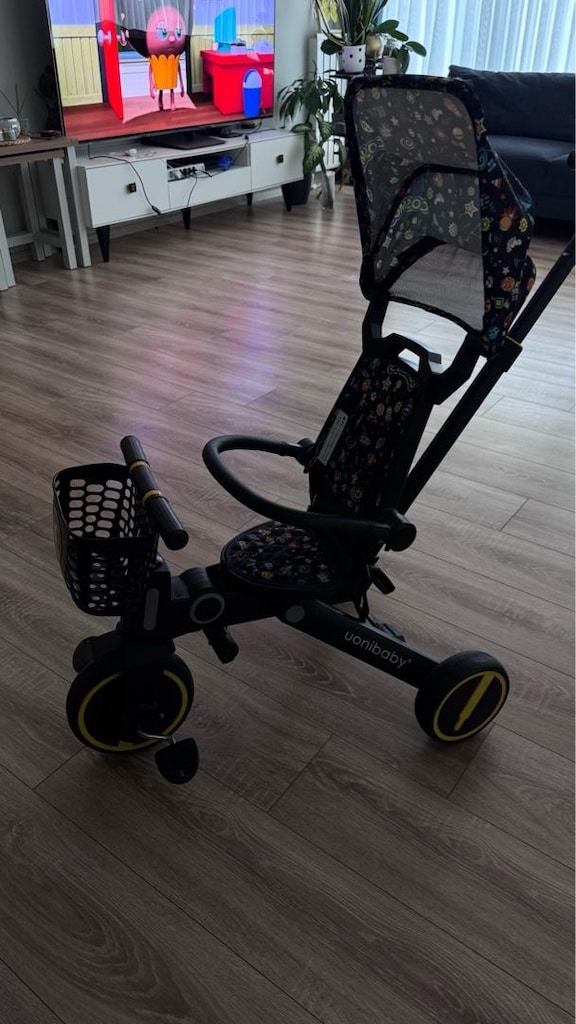 uonibaby 7-in-1 Çocuk Üç Tekerlekli Scooter Katlanır Bebek bisiklet - 8