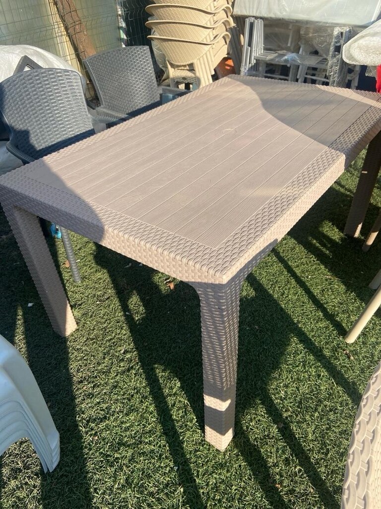 Rattan masa sandalye takımı 6 dandalye 90*150 masa - 3