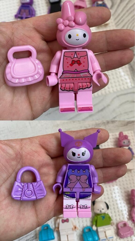 Lego duplo uyumlu sanrio figürleri my meldy kuromi - 8