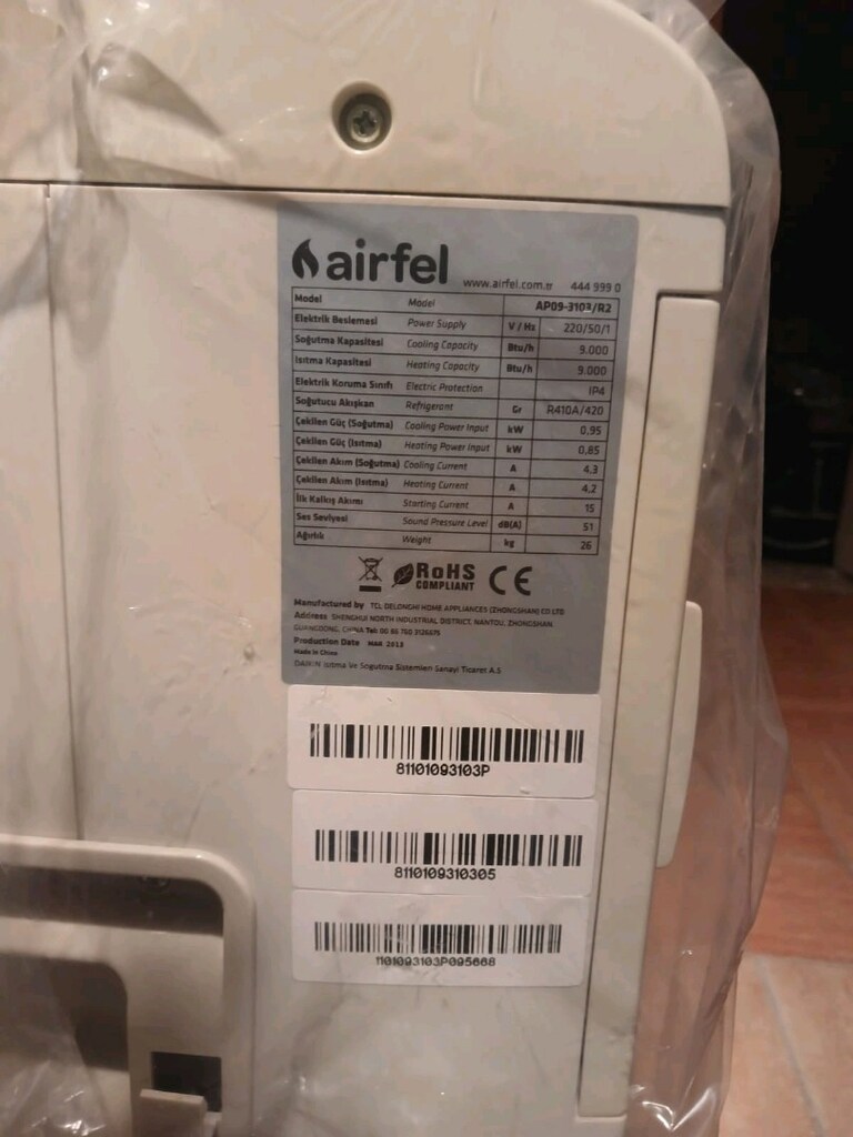 Airfel portatif klima 9000 BTU - 6