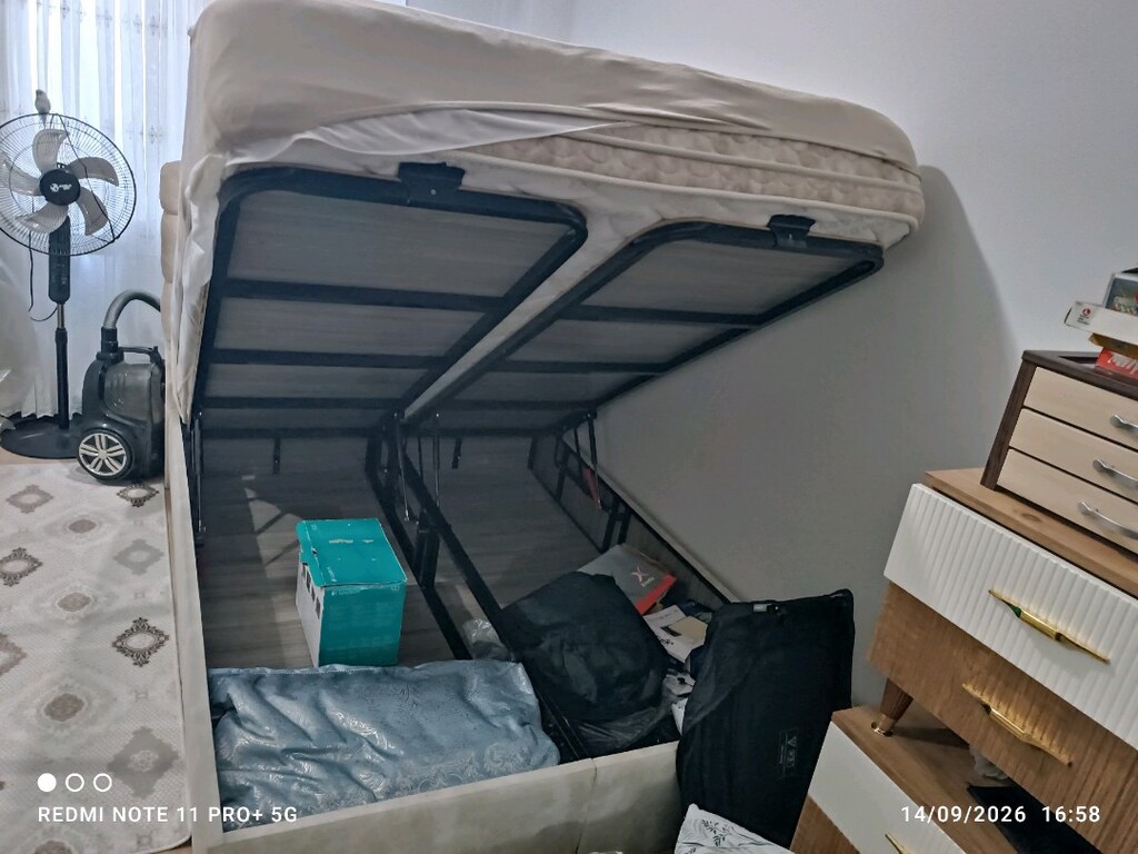 150x200 Yatak + Baza Takımı + Şifonyer + Komodin - 2