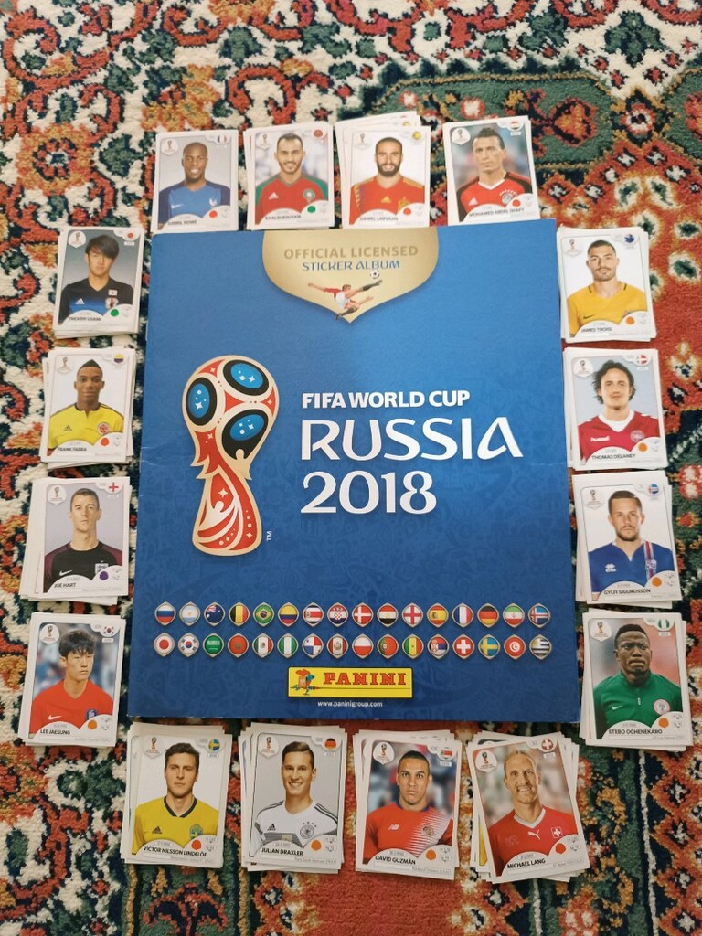 Panini 2018 dünya kupası stikir ve albümü