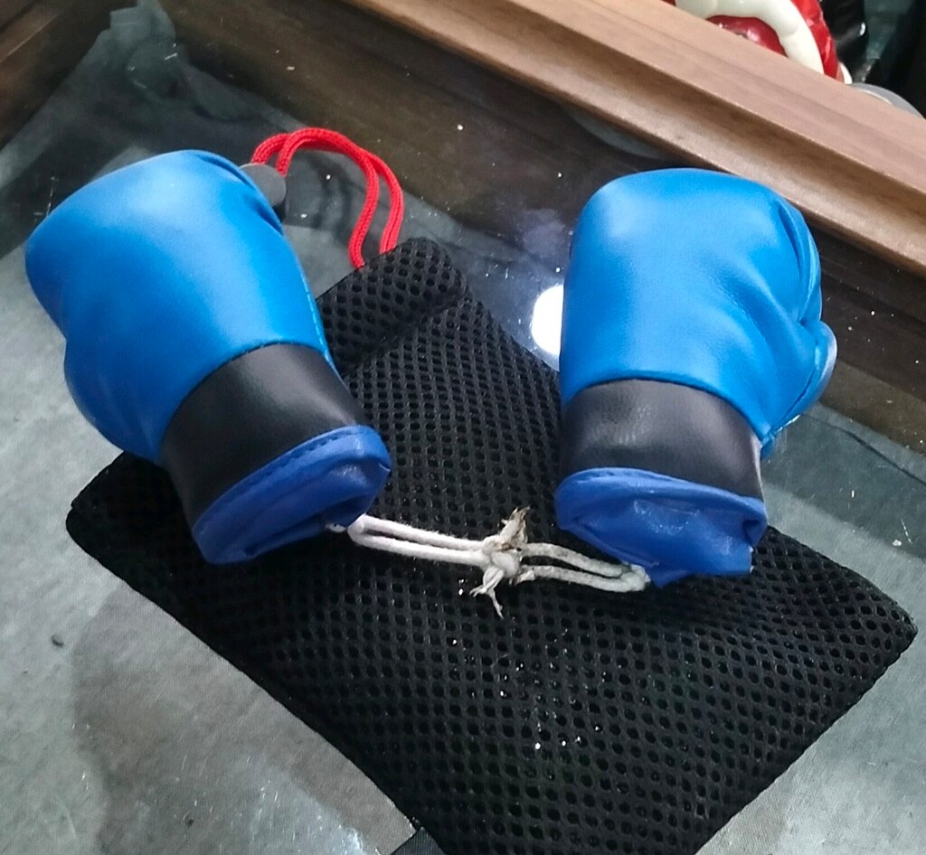 Mini boks eldiveni araba süsü - 4