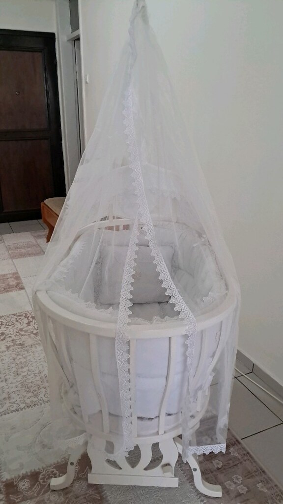 sağlam temiz ve az kullanılmış bebek beşiği - 5