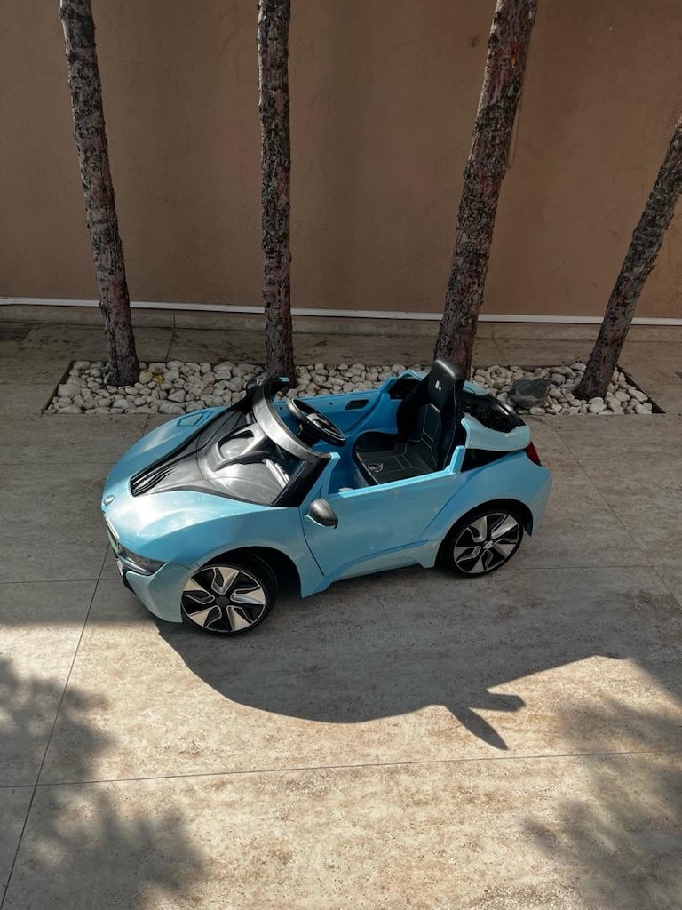 Mavi BMW Akülü Araba - 5