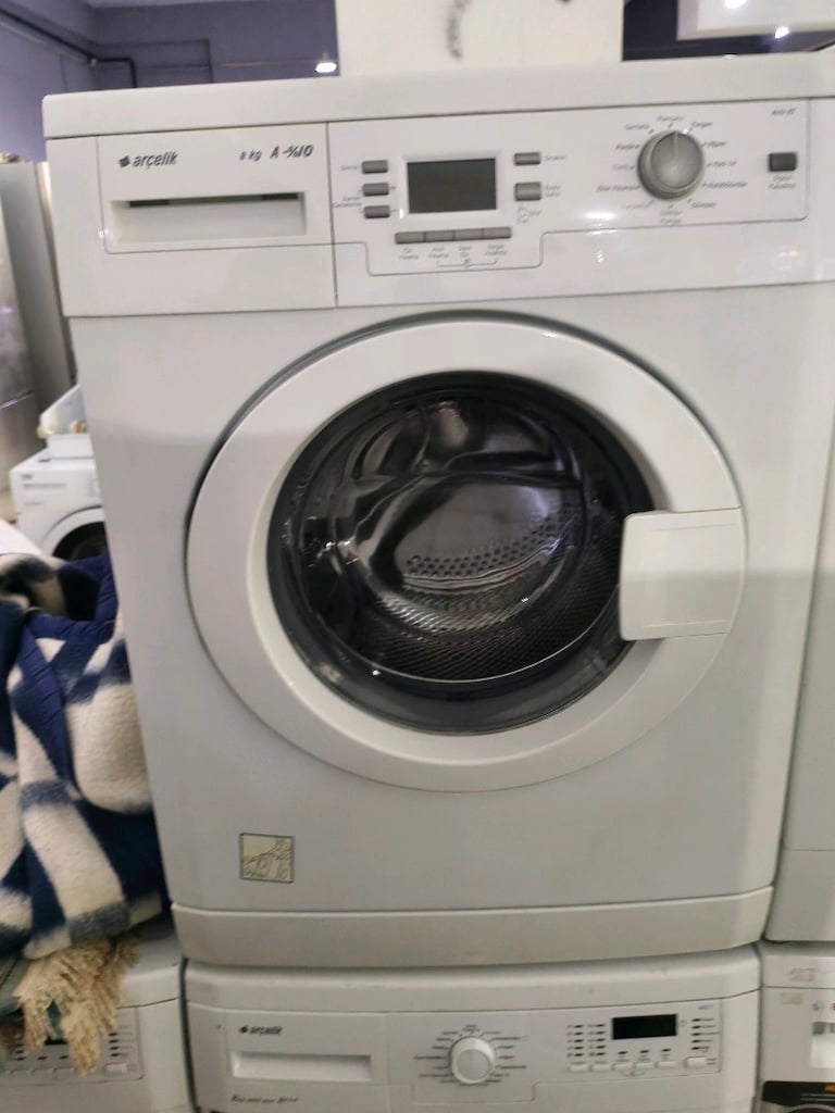 Arçelik 8 kg A+++ enerji 1000 devir çok temiz çamaşır makinesi - 9