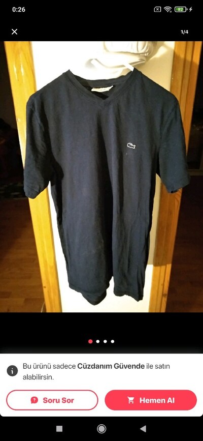 LAKOSTE TİŞORT LACİVERT 44/2xl beden