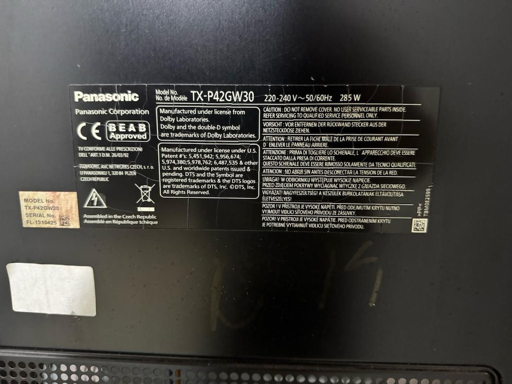 Panasonic Lcd Televizyon 105 Ekran açıklamayı okuyunuz - 8