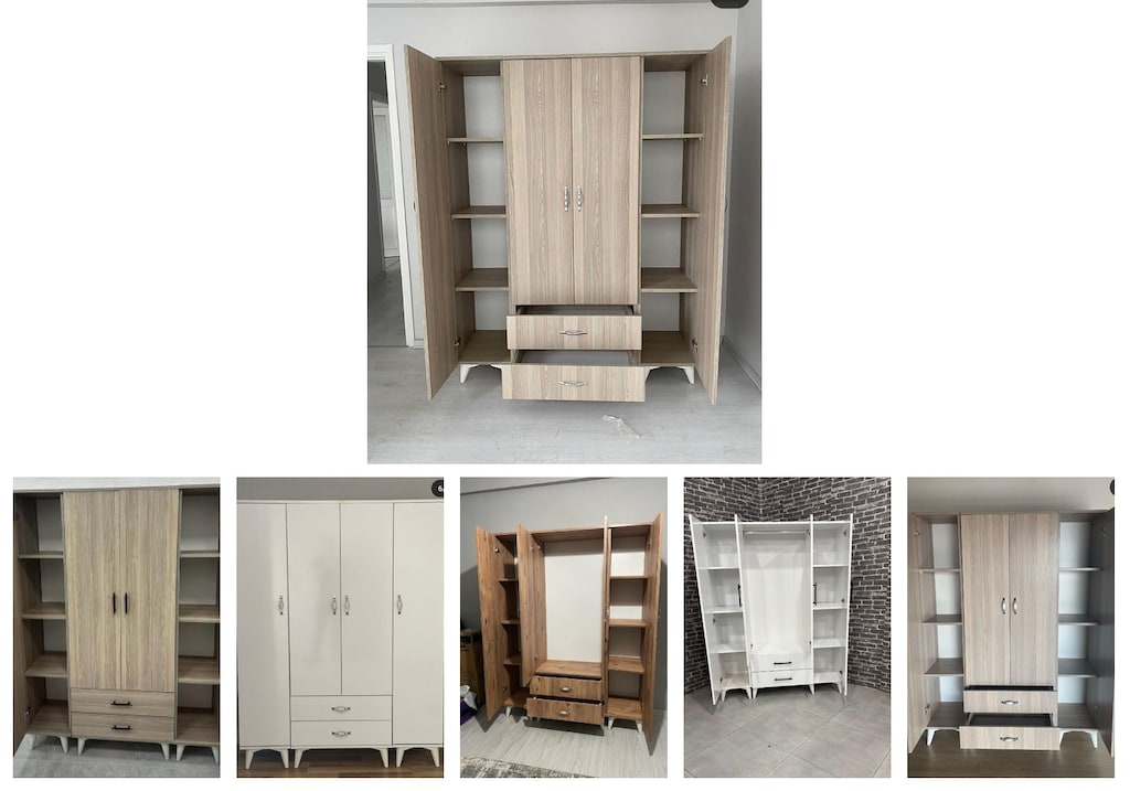 4 kapaklı elbise dolabı moqyyjqawr - 6