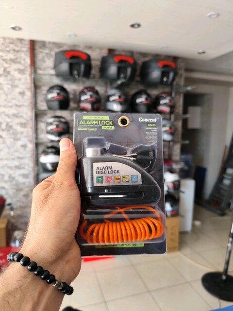 MOTORSİKLET DİSK KİLİDİ ALARMLI