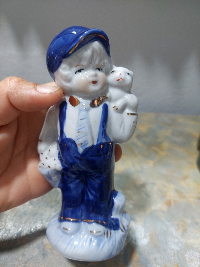 Antika porselen ikili biblo - 4