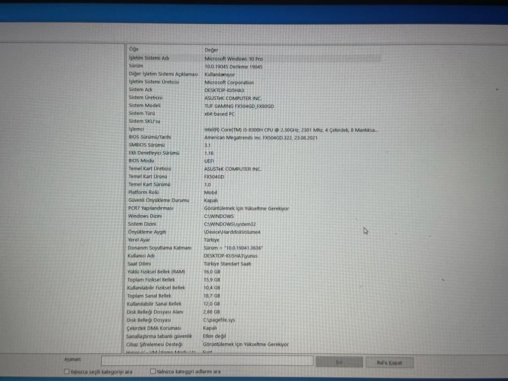 Asus TUF GAMİNG FX 504 - 2