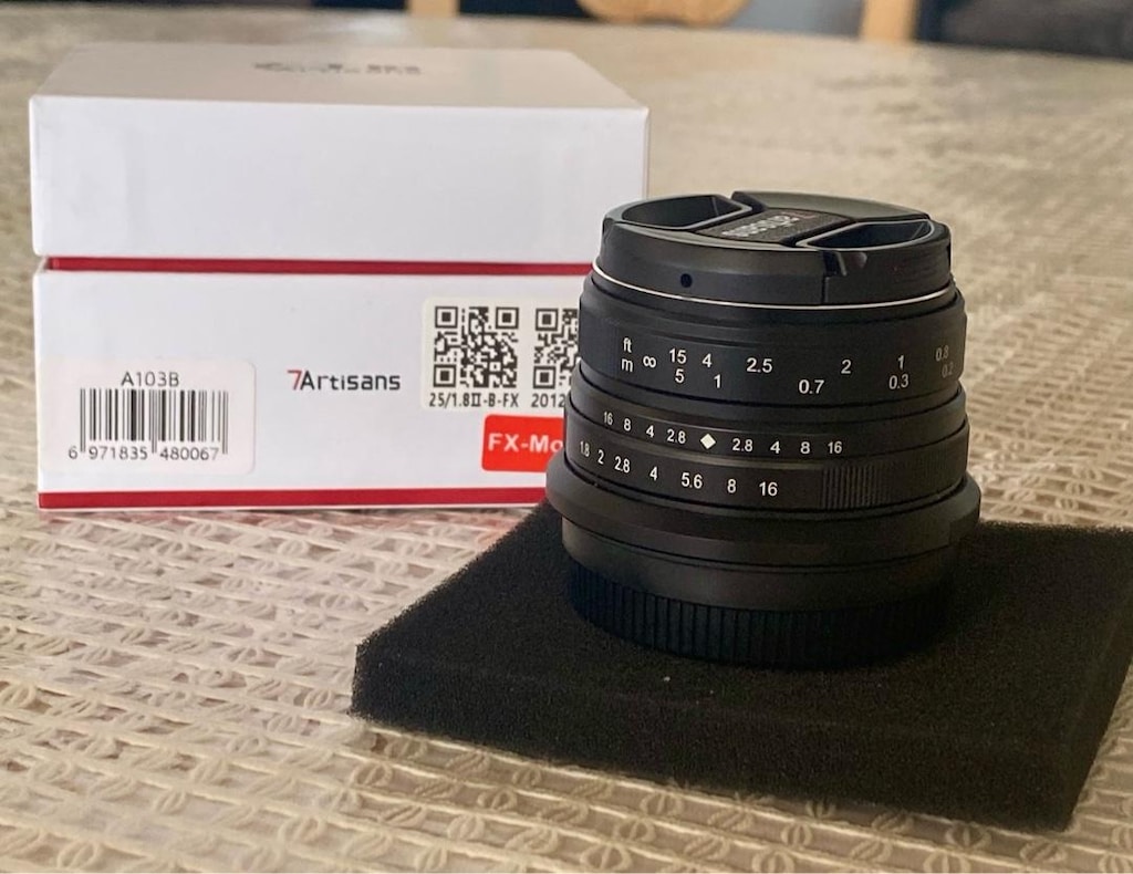 7Artisan 25mm f1.8 Manuel Focus Fujifilm uyumlu lens