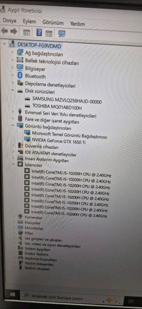 MONSTER LAPTOP İ5 10.NESİL İŞLEMCİ 16 RAM 4 GB GTX 1650 Tİ - 4