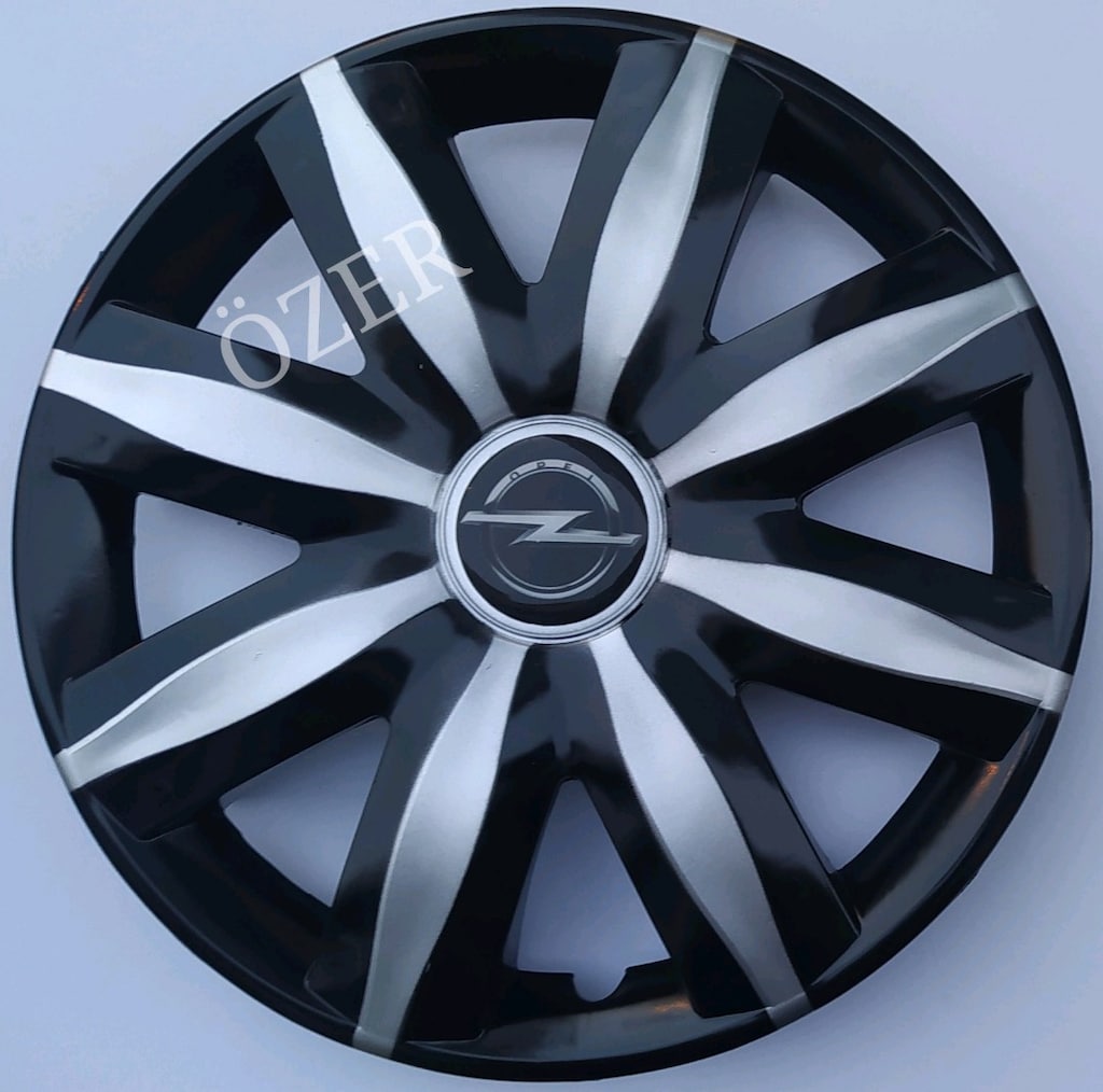 Opel Corsa / Algila / Tigra -13-14 inç Siyah-Gri jant kapağı 4'lü